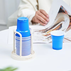 Giá để cốc giấy dùng 1 lần để bàn, Khay để cốc giấy cạnh bình nước uống cửa hàng quán ăn tiệm Spa L1022