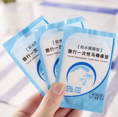 Miếng lót bồn cầu dùng một lần giấy lót bồn cầu chống thấm nước dùng khi đi du lịch vệ sinh bên ngoài L1031
