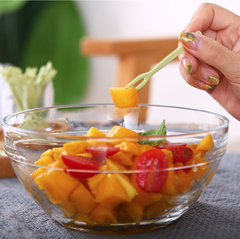 Hộp 50 nĩa nhựa ăn trái cây dùng một lần nĩa ăn bánh tráng miệng ăn vặt sử dụng quán ăn nhà hàng L1053