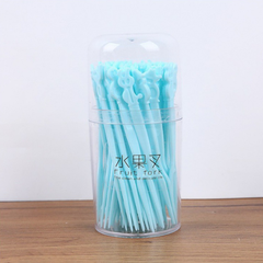 Hộp 50 nĩa nhựa ăn trái cây dùng một lần nĩa ăn bánh tráng miệng ăn vặt sử dụng quán ăn nhà hàng L1053