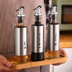 Chai đựng rót gia vị dầu ăn nước mắm thủy tinh 300ML bình kiểm soát lượng dầu, lọ đựng gia vị tiện lợi khi nấu ăn L1111