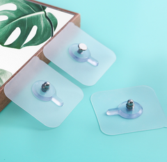 Móc nhãn vít dán tường trong suốt, móc dán treo tường chắc chắn không cần đục lỗ L1123