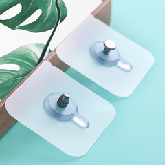 Móc nhãn vít dán tường trong suốt, móc dán treo tường chắc chắn không cần đục lỗ L1123