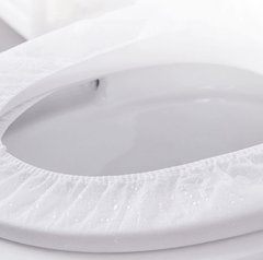 Tấm lót bồn cầu vải không dệt dùng một lần dày dặn, bệ ngồi bồn cầu du lịch khách sạn phòng vi khuẩn lây bệnh L1131