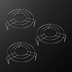 Giá hấp hình tròn bằng thép không gỉ, giá đỡ nồi, khay hấp ba chân giá hấp rau củ L1132