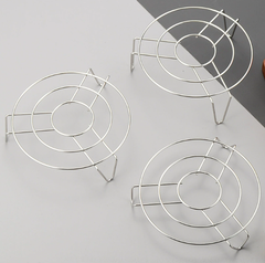 Giá hấp hình tròn bằng thép không gỉ, giá đỡ nồi, khay hấp ba chân giá hấp rau củ L1132
