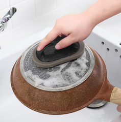 Bàn chà nhám chà nồi tẩy gỉ sét bằng bọt biển có tay cầm, bàn chải rửa chén vệ sinh nhà bếp L1152