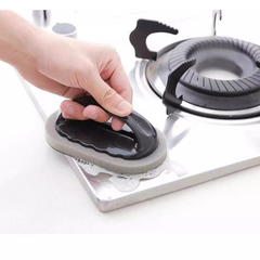 Bàn chà nhám chà nồi tẩy gỉ sét bằng bọt biển có tay cầm, bàn chải rửa chén vệ sinh nhà bếp L1152