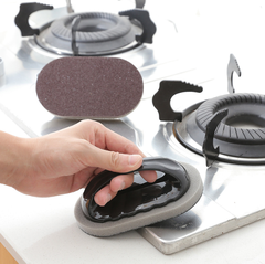 Bàn chà nhám chà nồi tẩy gỉ sét bằng bọt biển có tay cầm, bàn chải rửa chén vệ sinh nhà bếp L1152