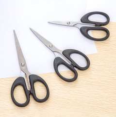 Kéo văn phòng kéo cắt giấy thủ công bằng thép không gỉ, dụng cụ văn phòng cắt giấy L1213