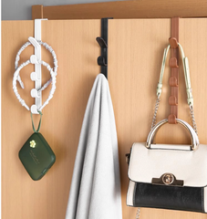 Móc treo cửa chữ L móc quần áo vật dụng nón mũ đa năng móc treo sau giá đỡ treo cửa tủ cửa phòng L1223