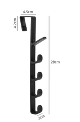 Móc treo cửa chữ L móc quần áo vật dụng nón mũ đa năng móc treo sau giá đỡ treo cửa tủ cửa phòng L1223