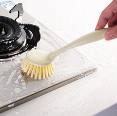 Bàn chải rửa chén bát chà nồi cán dài vệ sinh nhà bếp, bàn chải vệ sinh chùi rửa xoong nồi L1253