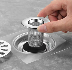 Lưới lọc cống thoát nước bằng thép không gỉ, lưới lọc chống tắc nghẽn Lavabo phòng tắm, bộ lọc thoát nước sàn L1312