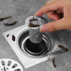 Lưới lọc cống thoát nước bằng thép không gỉ, lưới lọc chống tắc nghẽn Lavabo phòng tắm, bộ lọc thoát nước sàn L1312