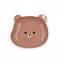 Đĩa nhổ xương hình gấu hoạt hình dễ thương, đĩa đựng đồ ăn nhẹ trái cây đựng đồ sấy khô L1314