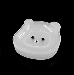 Đĩa nhổ xương hình gấu hoạt hình dễ thương, đĩa đựng đồ ăn nhẹ trái cây đựng đồ sấy khô L1314