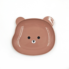 Đĩa nhổ xương hình gấu hoạt hình dễ thương, đĩa đựng đồ ăn nhẹ trái cây đựng đồ sấy khô L1314