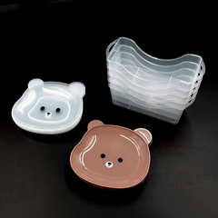 Đĩa nhổ xương hình gấu hoạt hình dễ thương, đĩa đựng đồ ăn nhẹ trái cây đựng đồ sấy khô L1314