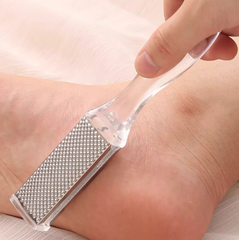 Dụng cụ chà gót chân bằng thép không gỉ, loại bỏ tế bào chết, loại bỏ vết chai, mài chân hai mặt L1324