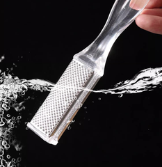 Dụng cụ chà gót chân bằng thép không gỉ, loại bỏ tế bào chết, loại bỏ vết chai, mài chân hai mặt L1324