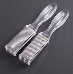 Dụng cụ chà gót chân bằng thép không gỉ, loại bỏ tế bào chết, loại bỏ vết chai, mài chân hai mặt L1324