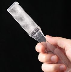 Dụng cụ chà gót chân bằng thép không gỉ, loại bỏ tế bào chết, loại bỏ vết chai, mài chân hai mặt L1324