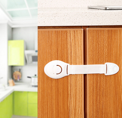 Khóa an toàn cho trẻ em Khóa ngăn kéo Khóa vải Bảo vệ Khóa tủ lạnh Khóa cửa tủ ngăn kẹp tay trẻ em L1332