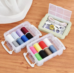 Bộ hộp Kim Chỉ may vá 30 món hai tầng , dụng cụ may vá đầy đủ cho học sinh gia đình đồ dùng cá nhân L1334