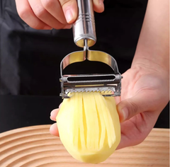 Dụng cụ gọt vỏ mặt cười bằng thép không gỉ đa năng, dụng cụ gọt vỏ khoai tây gọt vỏ trái cây rau củ L1343