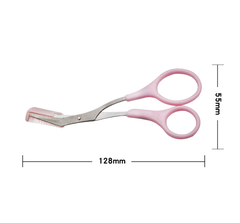 Kéo tỉa lông mày kèm lược chải Hàn Quốc kéo tỉa lông mày dụng cụ trang điểm L1354