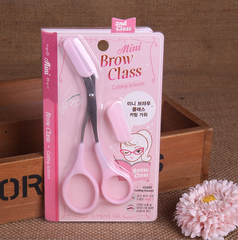 Kéo tỉa lông mày kèm lược chải Hàn Quốc kéo tỉa lông mày dụng cụ trang điểm L1354