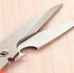 Kéo nhà bếp bằng thép không gỉ, kéo cắt hoa, may vá, dụng cụ mở nắp chai, kéo cắt đa năng L1414