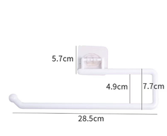 Giá nhựa treo cuộn khăn giấy dán tường không đục lỗ, giá treo màng bọc thực phẩm, móc treo khăn L1432