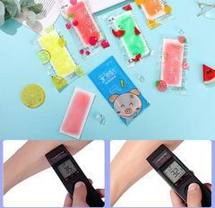 Túi 2 Miếng dán làm mát hương trái cây mùa hè, miếng dán tản nhiệt điện thoại chơi game livestream nhiều giờ, dán hạ sốt L1513