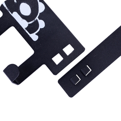 Giá 6 móc treo quần áo sau cửa Nice Day bằng sắt không cần khoan đục, móc treo quần áo nón mũ L1531