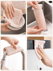 Khăn lau chén bát thấm sạch dầu mỡ, khăn vệ sinh lau chùi nhà bếp phòng khách đa năng L1614