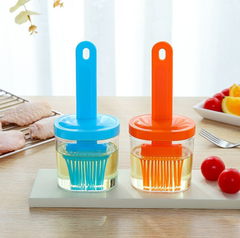 Cọ quét dầu có bình tích hợp 2 trong 1 quét gia vị nước sốt chiên nướng chịu nhiệt độ cao an toàn L1621