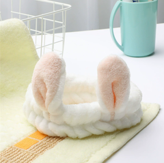 Băng đô tai thỏ Hàn Quốc vành rộng, băng đô rửa mặt trang điểm đắp mặt nạ phụ kiện tóc xinh xắn L1631