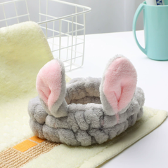 Băng đô tai thỏ Hàn Quốc vành rộng, băng đô rửa mặt trang điểm đắp mặt nạ phụ kiện tóc xinh xắn L1631