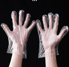 Bịch 100 Gram Găng Tay PE trong suốt dùng 1 lần, găng tay nấu ăn, bao tay dọn dẹp vệ sinh siêu dai A5331