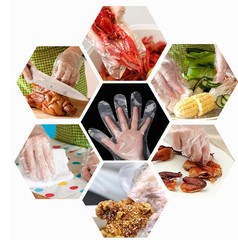 Bịch 100 Gram Găng Tay PE trong suốt dùng 1 lần, găng tay nấu ăn, bao tay dọn dẹp vệ sinh siêu dai A5331