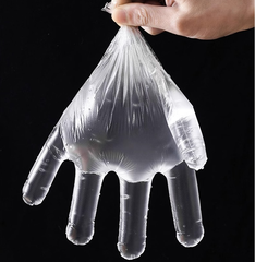 Bịch 100 Gram Găng Tay PE trong suốt dùng 1 lần, găng tay nấu ăn, bao tay dọn dẹp vệ sinh siêu dai A5331