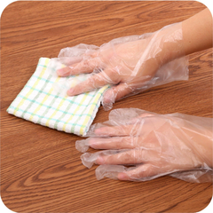 Bịch 100 Gram Găng Tay PE trong suốt dùng 1 lần, găng tay nấu ăn, bao tay dọn dẹp vệ sinh siêu dai A5331