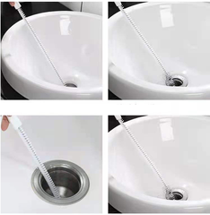 Cọ Vệ Sinh Lỗ Cống Thoát Nước Dụng cụ vệ sinh mềm dẻo, bàn chải loại bỏ tóc và rác bồn rửa A0141