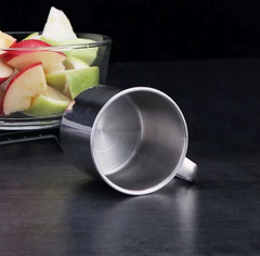 Cốc nước bằng thép đánh bóng chất lượng cao 7cm dành cho trẻ em và học sinh A0412