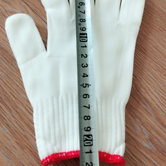 Sét 10 Găng tay làm việc lao động màu trắng chất lượng cao, bao tay làm vườn nương rẫy A0622