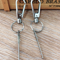 Móc treo chùm chìa khóa Basic lớn, treo bông ngoáy tai và móc chìa khóa A1243