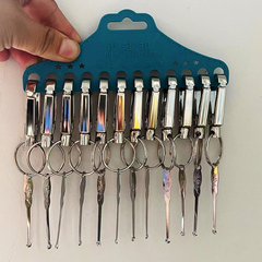 Móc treo chùm chìa khóa Basic lớn, treo bông ngoáy tai và móc chìa khóa A1243