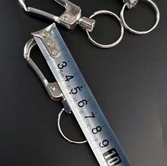 Móc chìa khóa kim loại dày, khóa sắt cỡ lớn, Móc treo chùm chìa khóa A1317